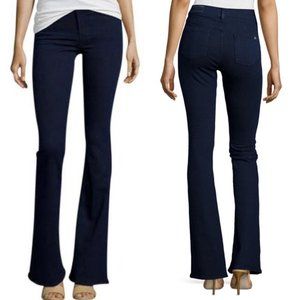 Rag & Bone Women's Blue Dark Stretch Beckett High Rise Bell Bottom Jeans Size 26